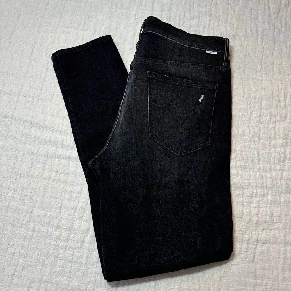 MOTHER Jeans The Stunner Between A Rock And A Hard Place Black Size 31